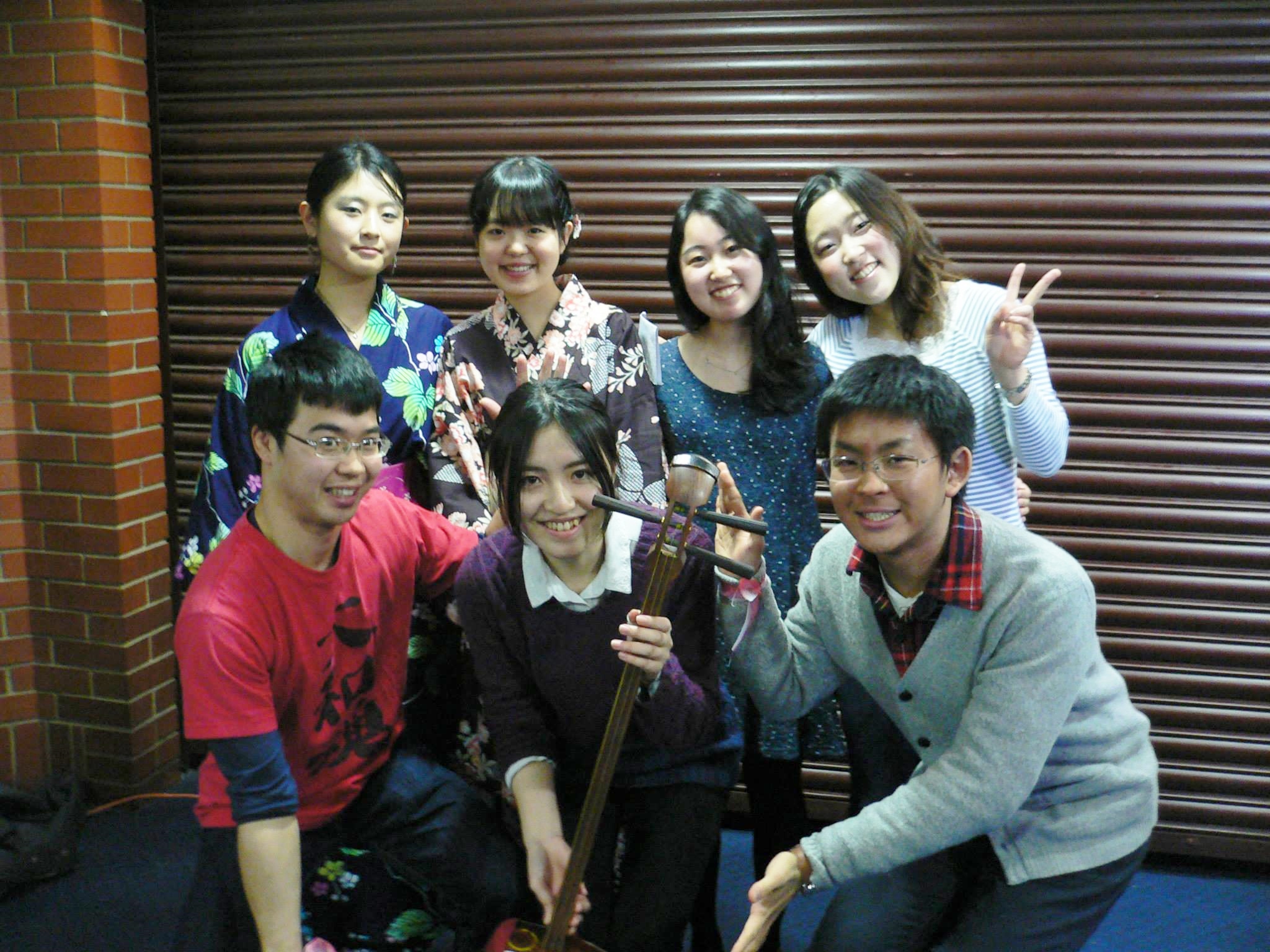 With Japan Society members